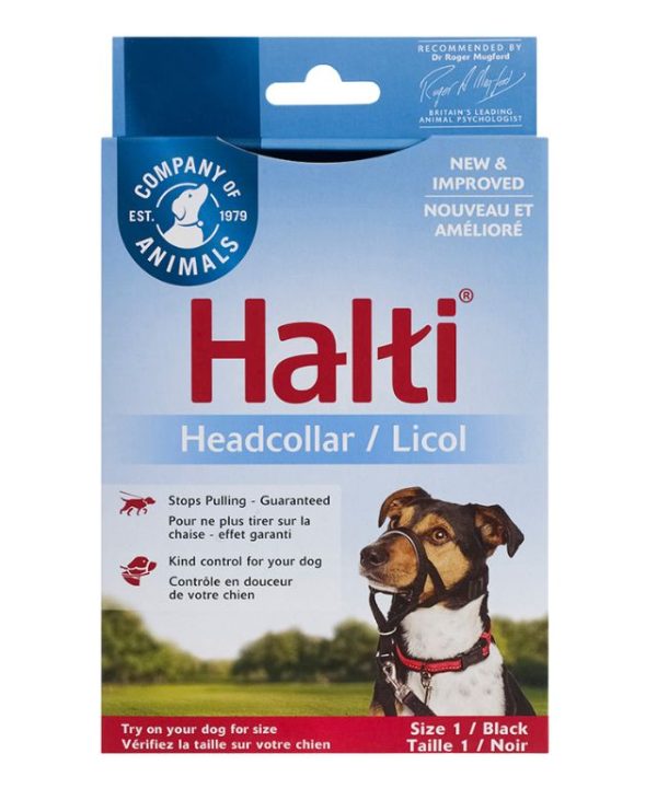 Halti Dog Headcollar Black Size 1 - 886284111201