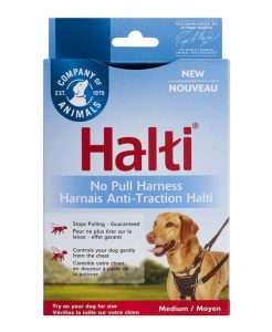 Halti Front Control Dog Harness Black & Red Medium - 886284132206