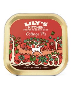 LILY'S KITCHEN COTTAGE PIE DOG WET FOOD TRAY 150G -5056273608912