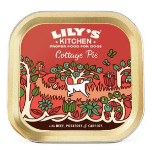 LILY'S KITCHEN COTTAGE PIE DOG WET FOOD TRAY 150G -5056273608912