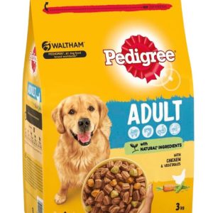 Pedigree Poultry and Vegetables Complete Adult Dog Dry Food 3kg - 4008429163517