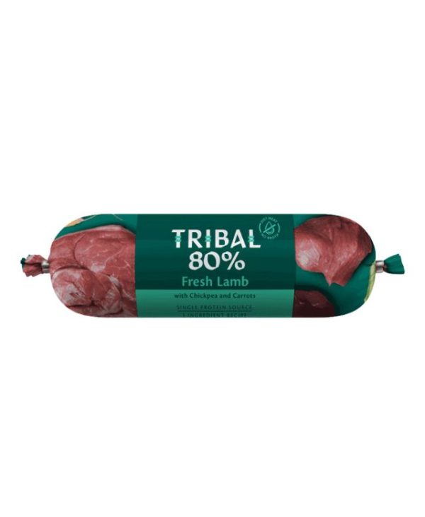 Tribal Lamb Sausage Dog Wet Food 300G - 5060372412738