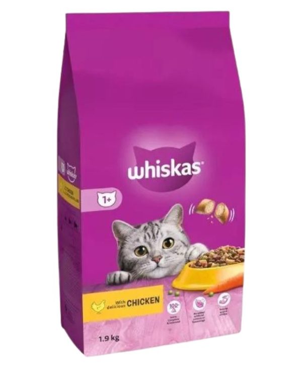 Whiskas 1+ Chicken Adult Cat Dry Food - 1.9kg - 5900951305818