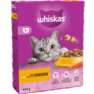 Whiskas 1+ Chicken Complete Cat Dry Food - 300g - 5900951305597