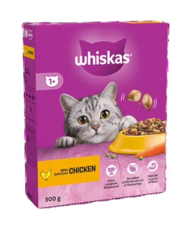 Whiskas 1+ Chicken Complete Cat Dry Food - 300g - 5900951305597