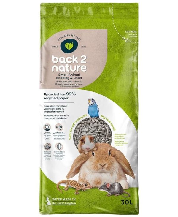 Back-2-Nature Small Animal Bedding and Litter - 30L - 5060223390079