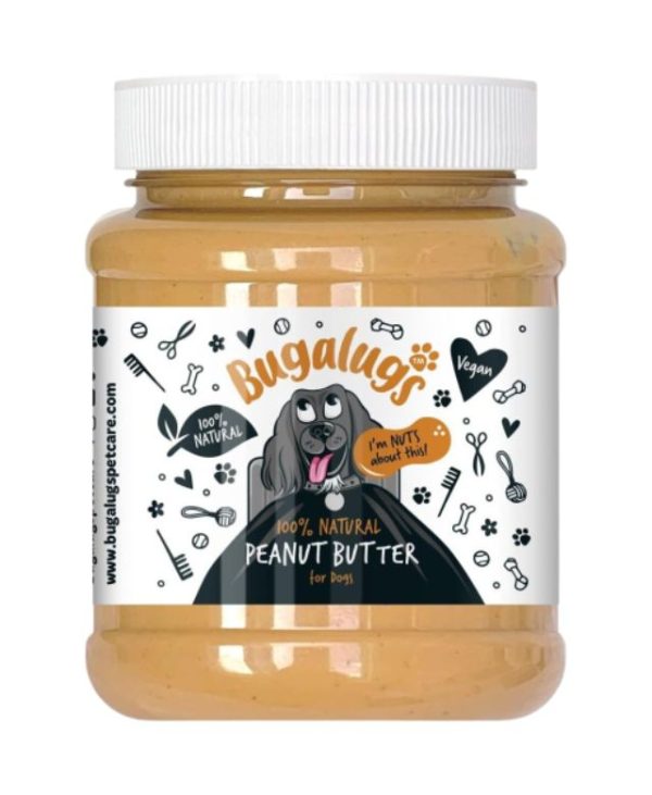 Bugalugs 100% Natural Peanut Butter For Dogs - 340g- 5056176259242