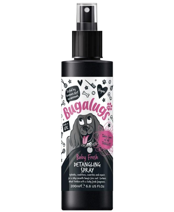 Bugalugs Baby Fresh Dog Detangling Spray - 200ml- 5056176297565