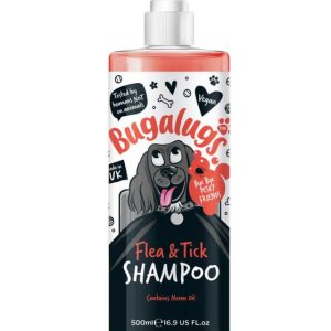 Bugalugs Flea and Tick Dog Shampoo with Neem Oil - 250ml- 5056176297862