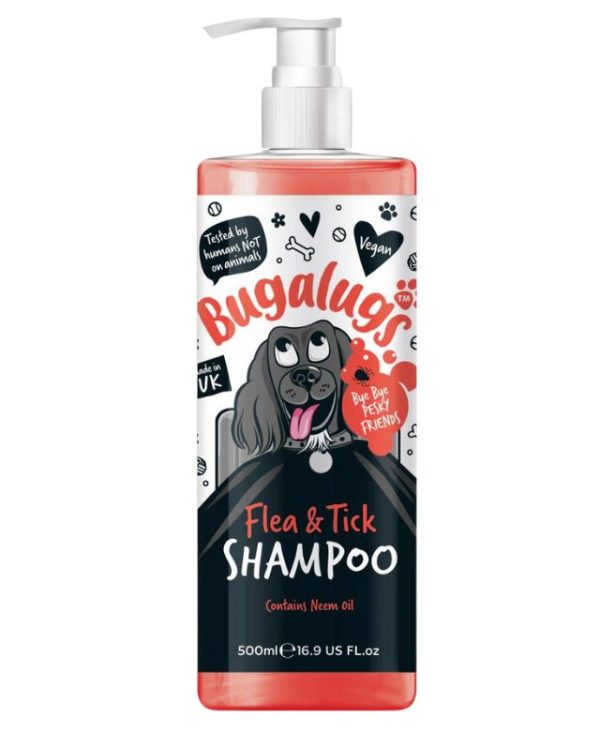 Bugalugs Flea and Tick Dog Shampoo with Neem Oil - 250ml- 5056176297862