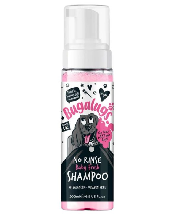 Bugalugs No Rinse Baby Fresh Dog Shampoo -200ml - 5056176299378