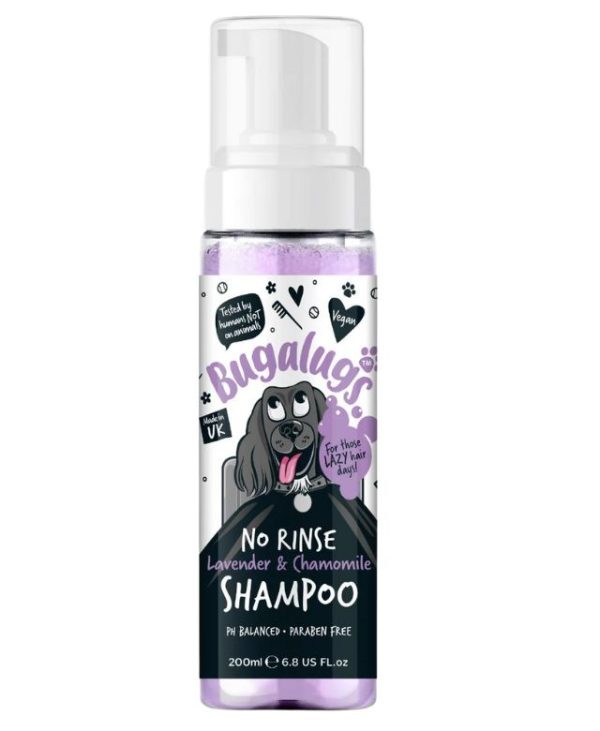 Bugalugs No Rinse Lavender & Chamomile Dog Shampoo - 200ml - 5056176299392