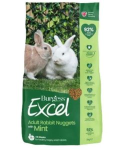 Burgess Excel Adult Rabbit Mint - 3Kg - 5023861001592