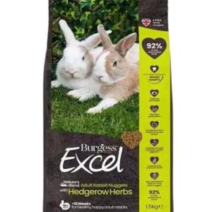 Burgess Excel Nature’s Blend Adult Rabbit Nuggets - 1.5kg - 5023861121016