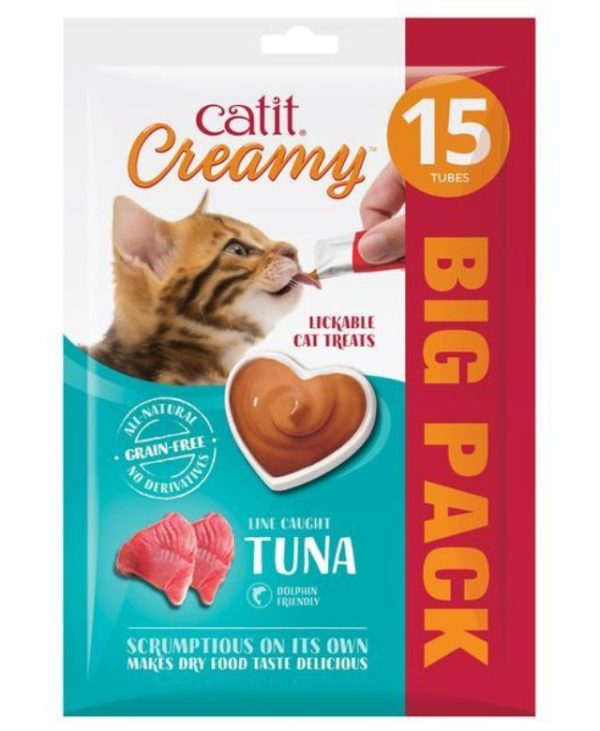 CATIT CREAMY TREATS TUNA 15PK - 022517444580