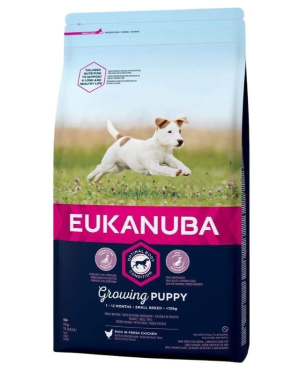 Eukanuba Growing Puppy Small Breed Chicken 2kg - 8710255145945