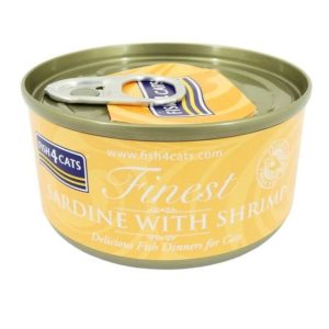 Fish 4 Cats Sardine and Shrimp Cat Food Tin - 70g - 5056008806903