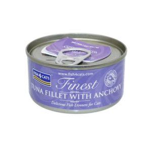 Fish 4 Cats Tuna and Anchovy Cat Food Tin - 70G - 5056008802066