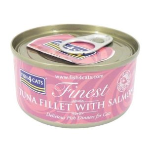 Fish 4 Cats Tuna and Salmon Cat Food Tin - 70g - 5060084829657 (2)