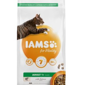 IAMS Vitality Salmon Adult 1+ Dry Cat Food – 2kg - 8710255150222