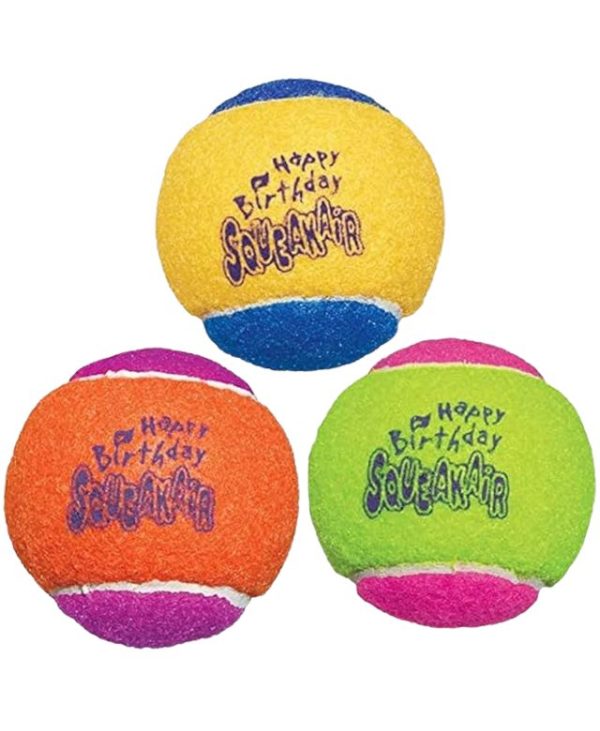 Kong Squeak Air Happy Birthday - 3 Pack - 035585775197