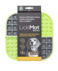 LICKIMAT SLOMO DOG TREAT MAT GREEN - 9349785000302