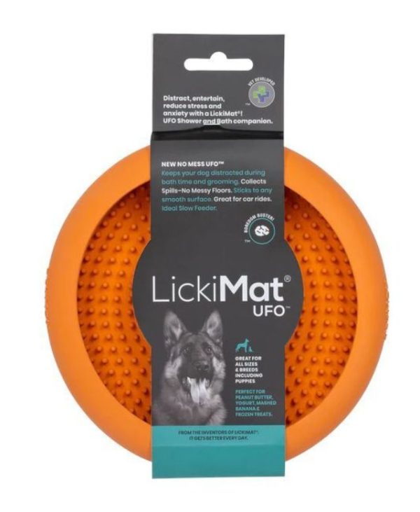 Lickimat UFO Orange Treat Mat - 20cm - 9349785000975