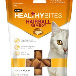 M&C VetIQ Cat Healthy Bites Hairball Remedy - 65g - 750826005016