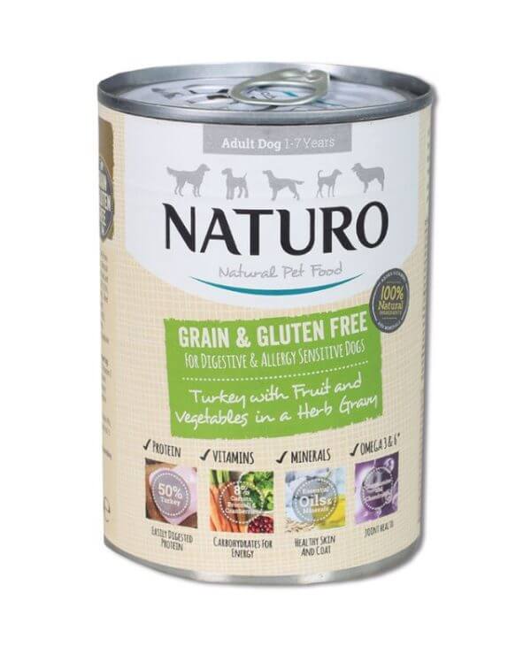 NATURO Adult Dog Grain & Gluten Free Turkey in Gravy - 390g