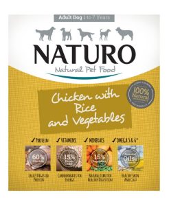 Naturo Adult Chicken with Rice & Vegetables Dog Wet Food 400g- 5010708713404