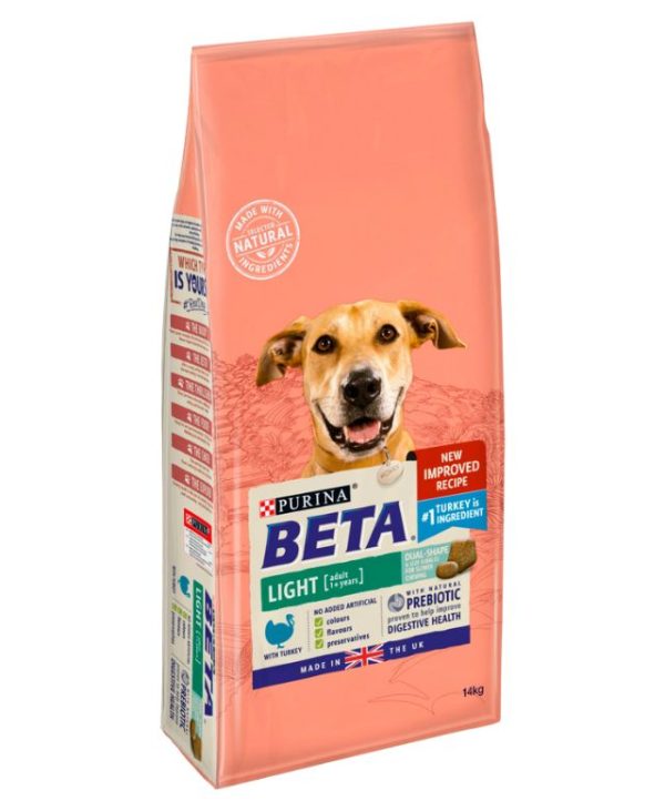 PURINA BETA Adult Light Dry Dog Food with Turkey 14kg - 7613034460400