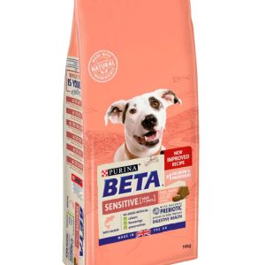 PURINA BETA Adult Sensitive Dry Dog Food with Salmon 14kg - 7613034460394