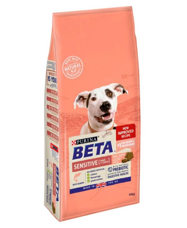 PURINA BETA Adult Sensitive Dry Dog Food with Salmon 14kg - 7613034460394