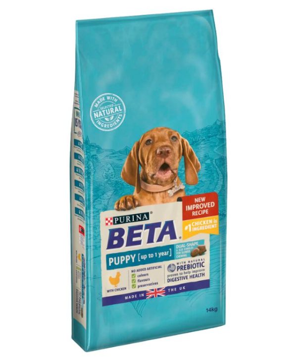 PURINA BETA Puppy Dry Dog Food with Chicken 14kg - 7613034460530