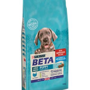 PURINA BETA Puppy Large Breed Dry Dog Food with Turkey 14kg - 7613034460448