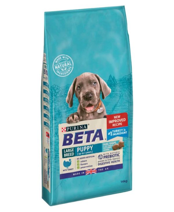 PURINA BETA Puppy Large Breed Dry Dog Food with Turkey 14kg - 7613034460448