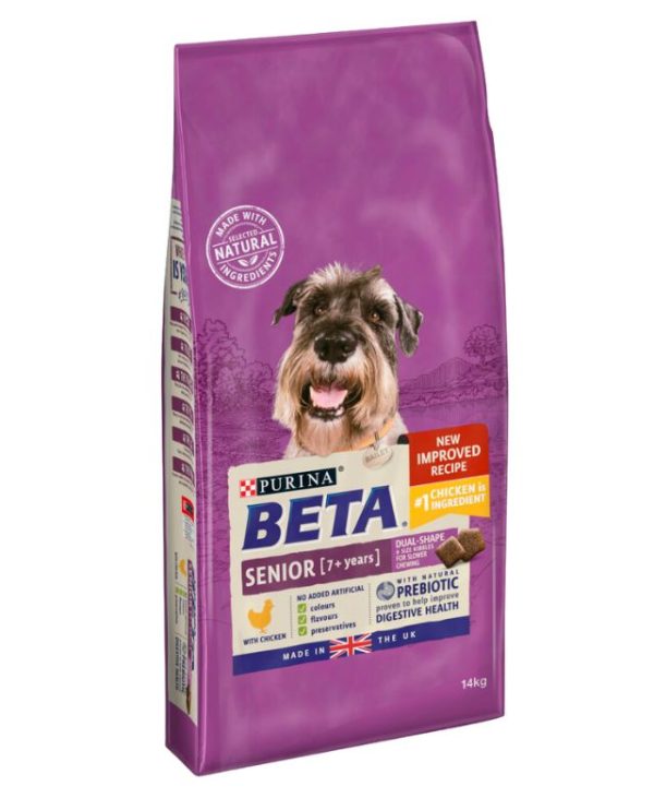 PURINA BETA Senior Dry Dog Food with Chicken 14kg- 7613034460462