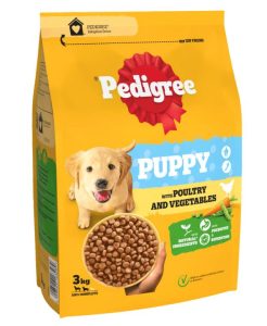 Pedigree Complete Puppy Dog Dry Food with Poultry & Vegetables 3kg - 4008429163289