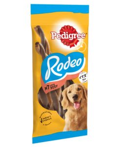 Pedigree Rodeo Dog Treats with Beef 123g - 5010394003858