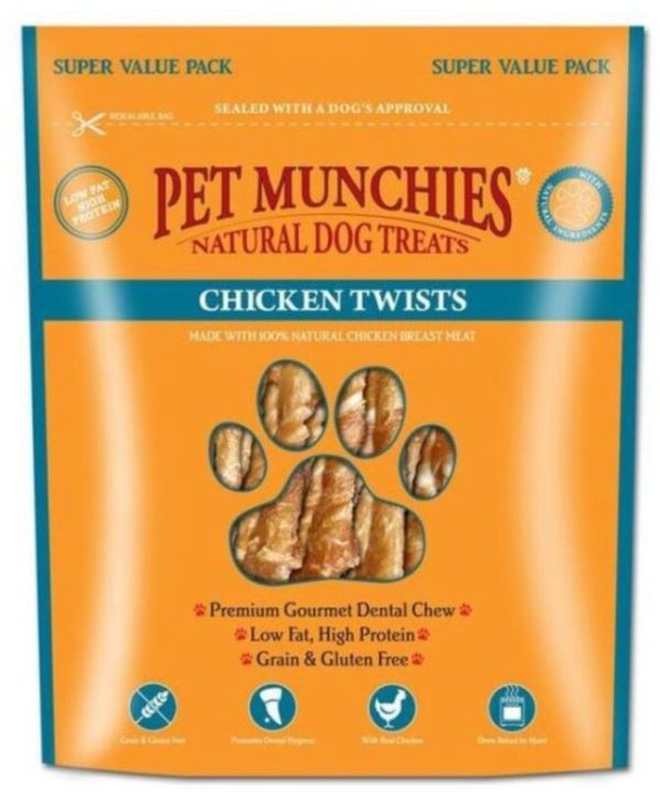 Pet Munchies Chicken Twists 290g Value Bag - 5060183831780