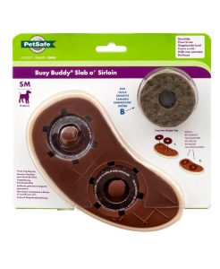 PetSafe Busy Buddy Slab o’ Sirloin Treat Ring Dog Toy - Medium_Large- 729849173224