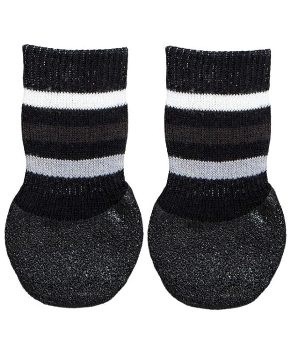 Trixie Black Non-Slip Dog Socks (2pk) (2)