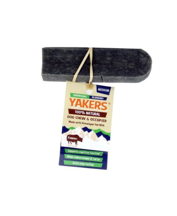 Yakers Himalayan Yak Milk Dog Chew Blueberry - Medium - 5025716019431