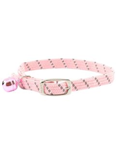 ANCOL Softweave Reflective Elastic Cat Collar Pink