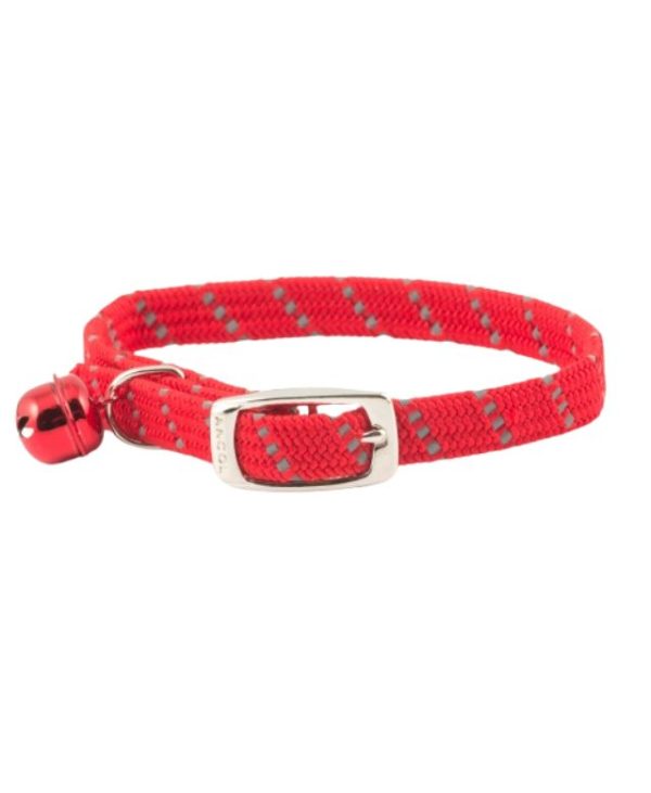 ANCOL Softweave Reflective Elastic Cat Collar Red