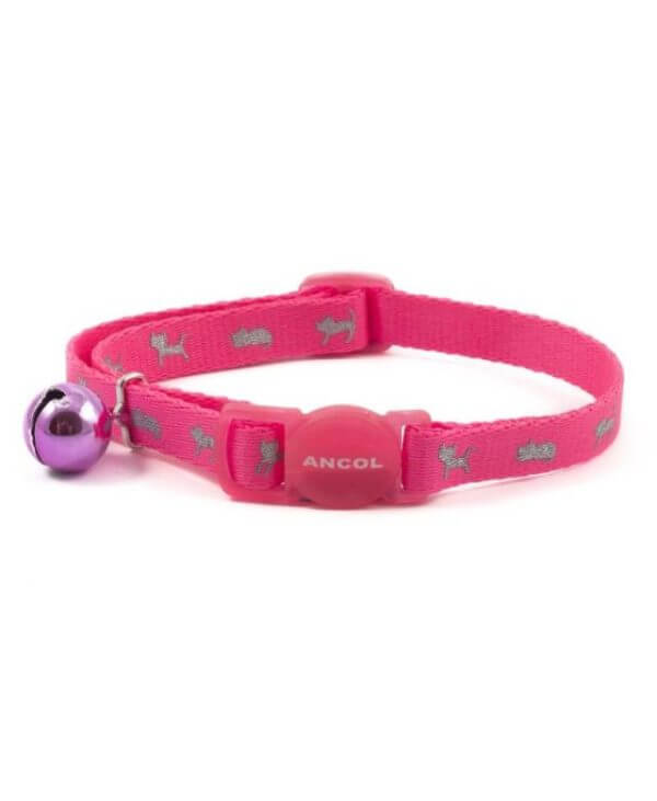 Ancol High Vis Cat Collar Pink - 5016646670755