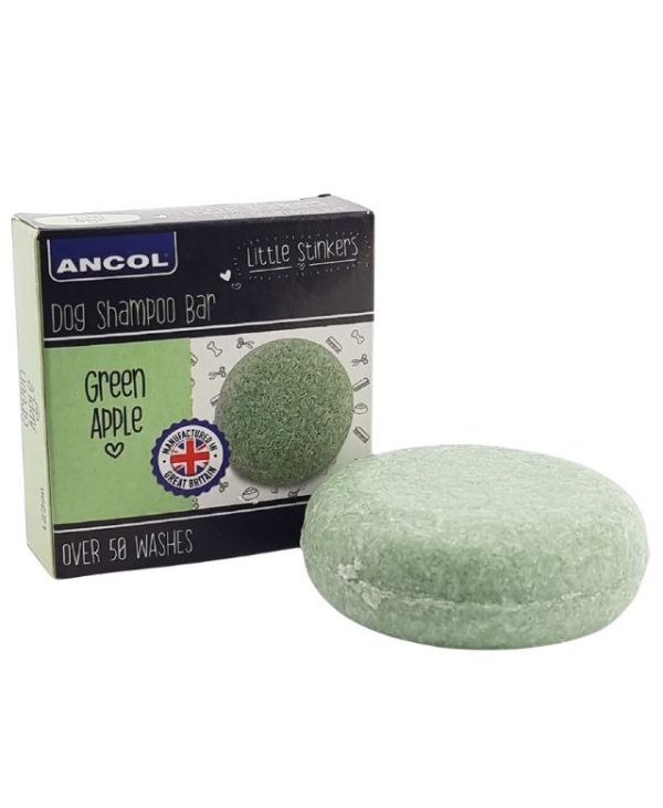 Ancol Little Stinkers Green Apple Shampoo Bar - 50g