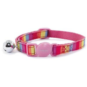 Ancol Pink Rainbow Cat Collar 20-30cm- 5016646067234