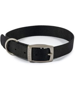 Ancol Viva Lightweight Buckle Collar Black (28-36cm) - Size 3 - 5016646310217