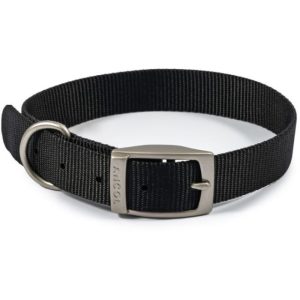 Ancol Viva Lightweight Buckle Collar Black (28-36cm) - Size 3 - 5016646310217